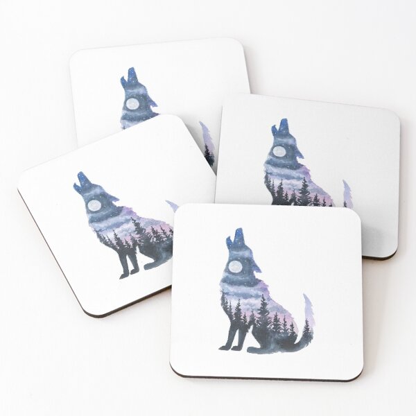Item preview, Wolf Silhouette designed and sold by sarahvogelart.