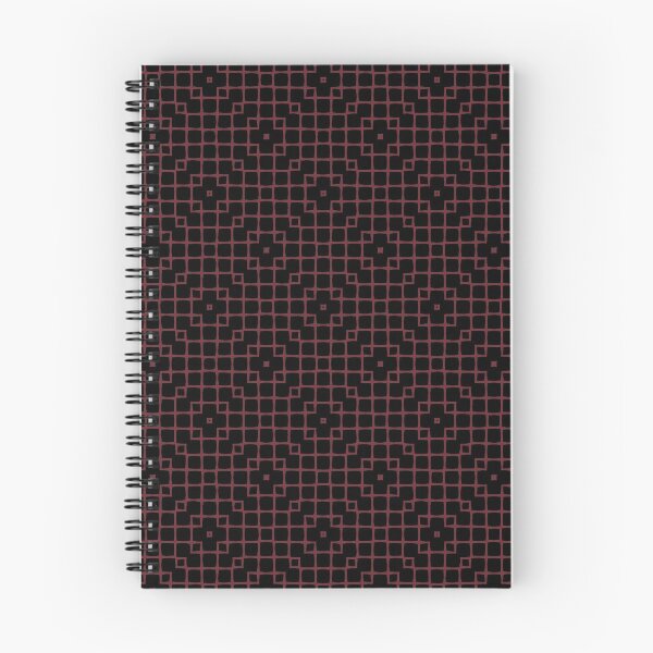 Item preview, Geometric Pattern Mesh Black Burgundy designed and sold by Antava.