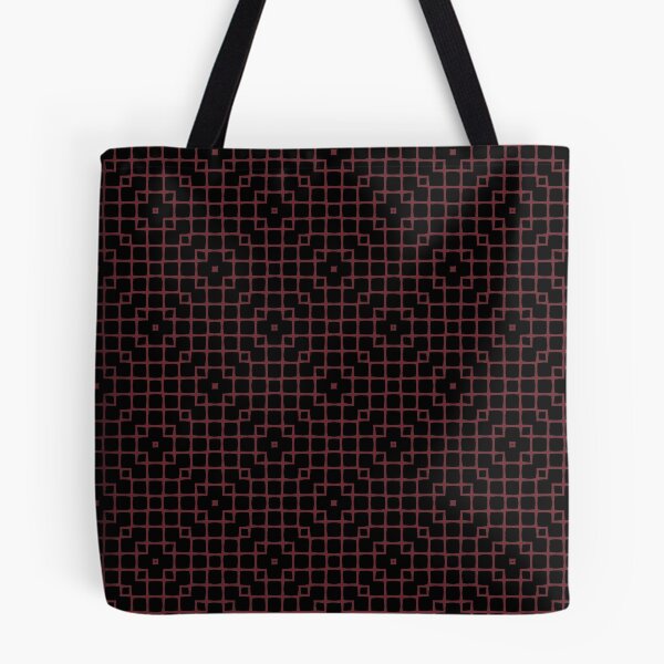 Item preview,   Geometric Pattern  Mesh Black Burgundy designed and sold by Antava.
