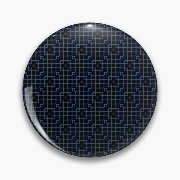 Item preview,  Geometric Pattern  Mesh Black Blue designed and sold by Antava.