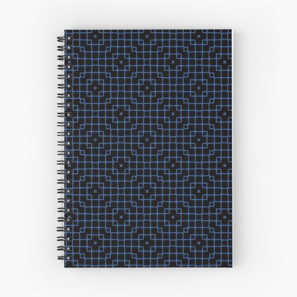 Item preview,  Geometric Pattern  Mesh Black Blue designed and sold by Antava.