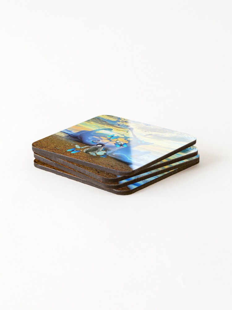 Thumbnail 4 of 5, Coasters (Set of 4), Hapi designed and sold by Knightstarr.