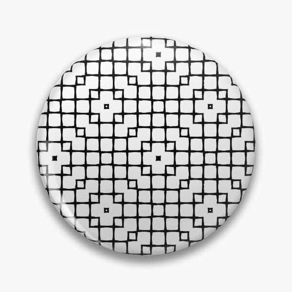 Item preview,  Geometric Pattern Mesh White Black designed and sold by Antava.