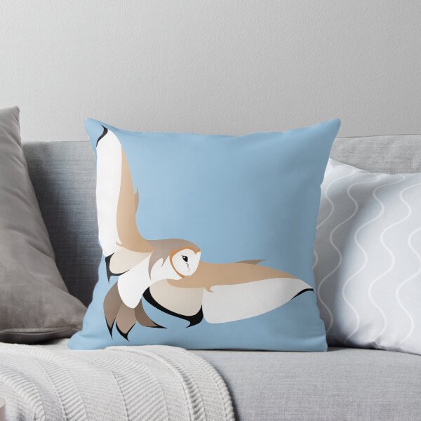 Item preview, Owl in Flight in Blue designed and sold by AnazenArt.