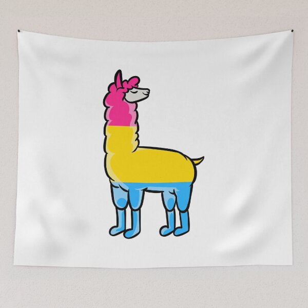 Item preview, Pansexual llama loves subtle pride | LGBTQ designed and sold by Petra Becker.