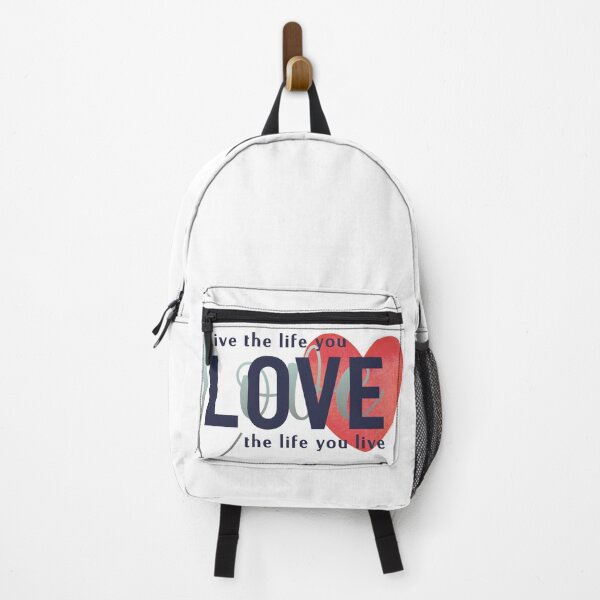 Item preview, Live the life you love, love the life you live - Think happy thoughts with this inspiring quote designed and sold by Caroline Laursen.