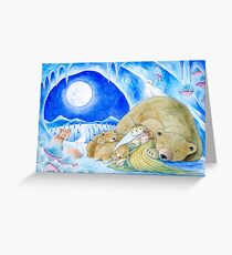 Winter Night Greeting Card