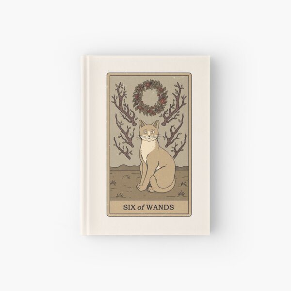 Six of Wands Hardcover Journal
