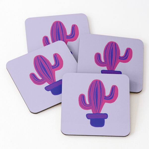 Item preview, Fluorescent cactus (pink and blue) designed and sold by Attenborough_Fan.