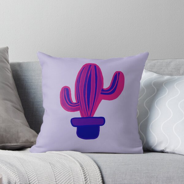 Item preview, Fluorescent cactus (pink and blue) designed and sold by Attenborough_Fan.
