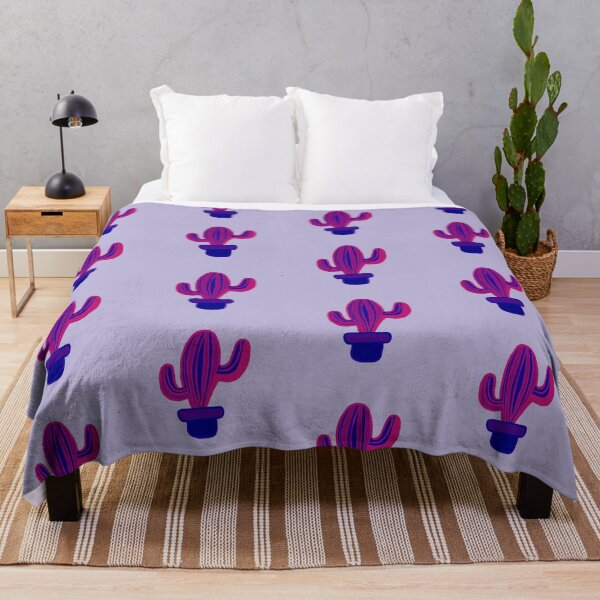 Item preview, Fluorescent cactus (pink and blue) designed and sold by Attenborough_Fan.