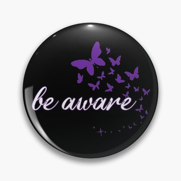 Item preview, be aware purple butterfly emoji cute kawaii epilepsy awarenes Gift  designed and sold by BadrLuke01.