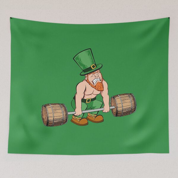 Item preview, leprechaun gym fitness funny st patrick day designed and sold by V A R G A S S T Y L E.