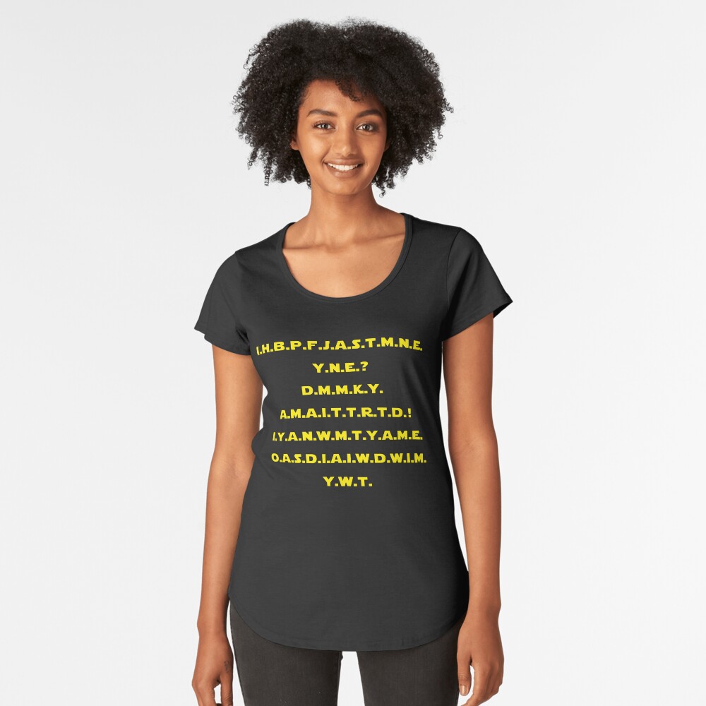 Aperçu de l'œuvre T-shirt premium échancré créée et vendue par AleFromVenice.