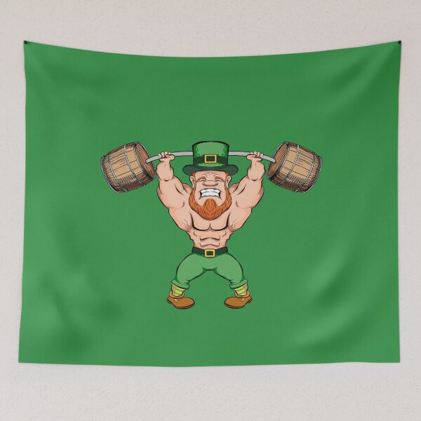 Item preview, Leprechaun gym fitness funny saint patricks designed and sold by V A R G A S S T Y L E.