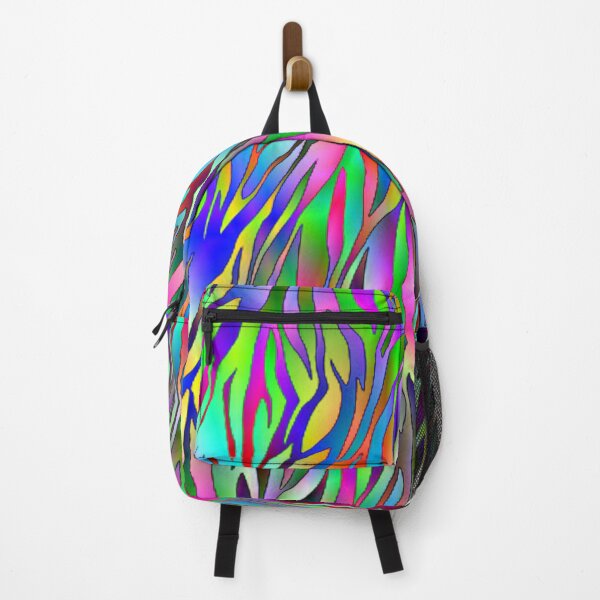 Item preview, Trippy Zebra rainbow pattern designed and sold by Crystalsgraphix.