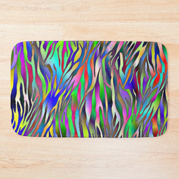 Item preview, Trippy Zebra rainbow pattern designed and sold by Crystalsgraphix.