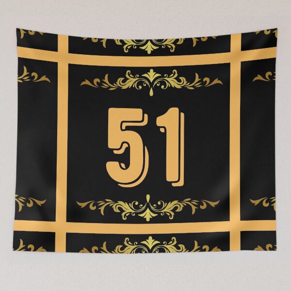 Item preview, Number 51 designed and sold by HappinessWorld.