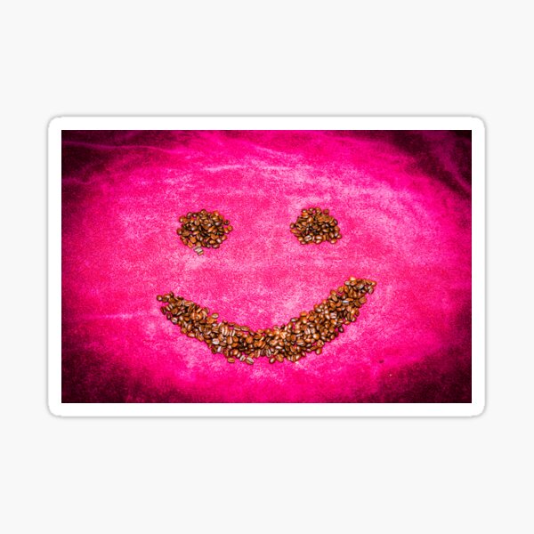 Coffee smiley face Sticker