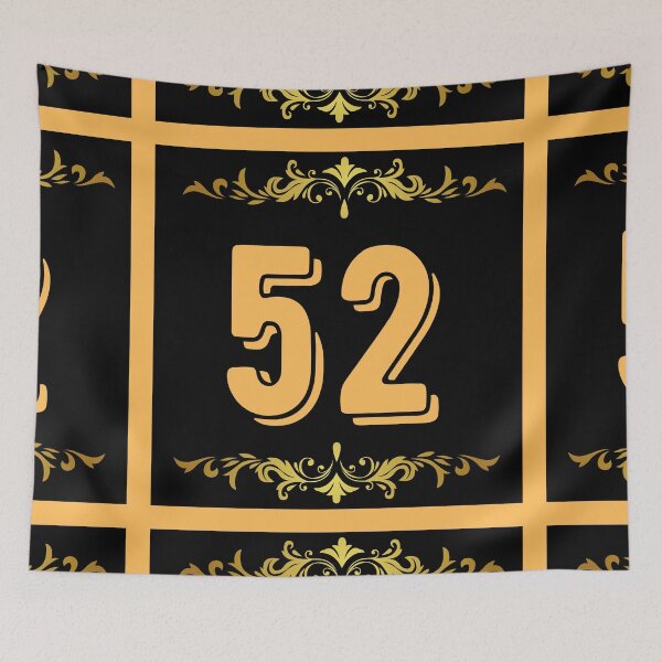 Item preview, Number 52 designed and sold by HappinessWorld.