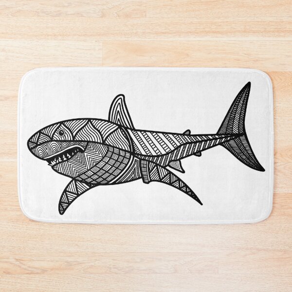 Item preview, Shark Zentangle designed and sold by ClaresColoring.