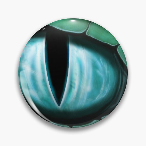 Item preview, Cyan Dragon Eye Fantasy Painting Colorful Digital Illustration designed and sold by Justin Fowler Art.