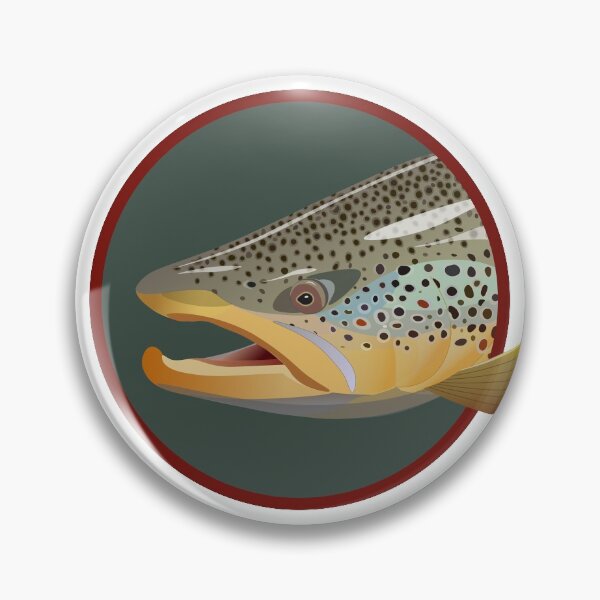 Item preview, Brown Trout Head designed and sold by hermitenvy.