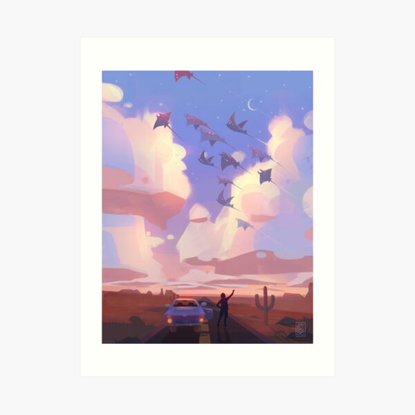 Twilight Rays Art Print