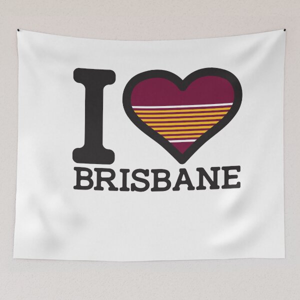 Item preview, “I love Brisbane” Apparels, Merchandise, T Shirts, Leggings, Skirt, Mask, Apron, Bags designed and sold by Ink Inc.
