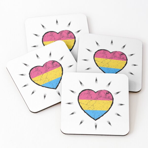 Item preview, Pansexual heart beats for diversity and pride | LGBTQ designed and sold by Petra Becker.