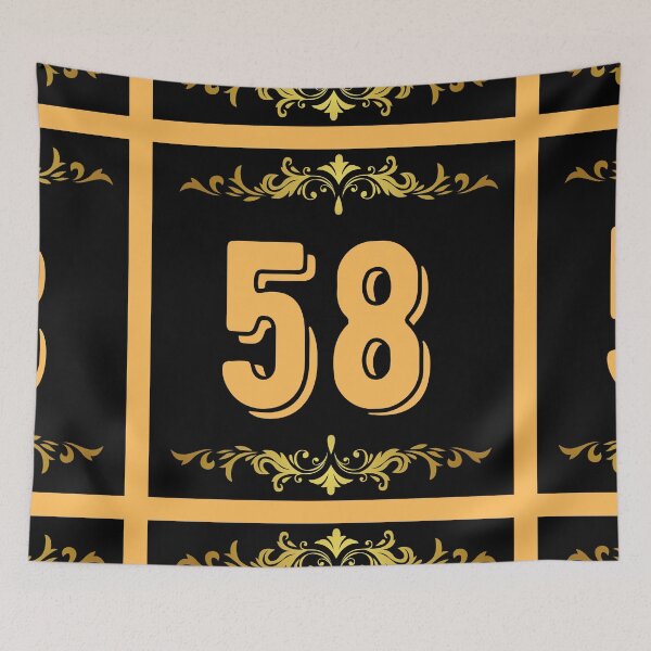 Item preview, Number 58 designed and sold by HappinessWorld.