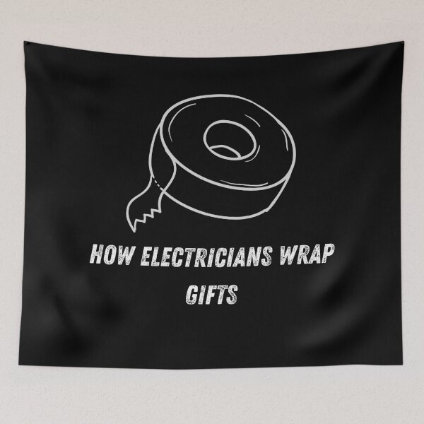 Item preview, How Electricians Wrap Gifts designed and sold by Kroop.