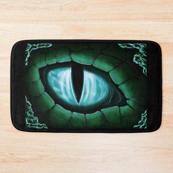 Item preview, Cyan Dragon Eye Fantasy Painting Colorful Digital Illustration designed and sold by Justin Fowler Art.