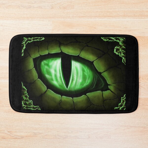 Item preview, Green Dragon Eye Fantasy Painting Colorful Digital Illustration designed and sold by Justin Fowler Art.