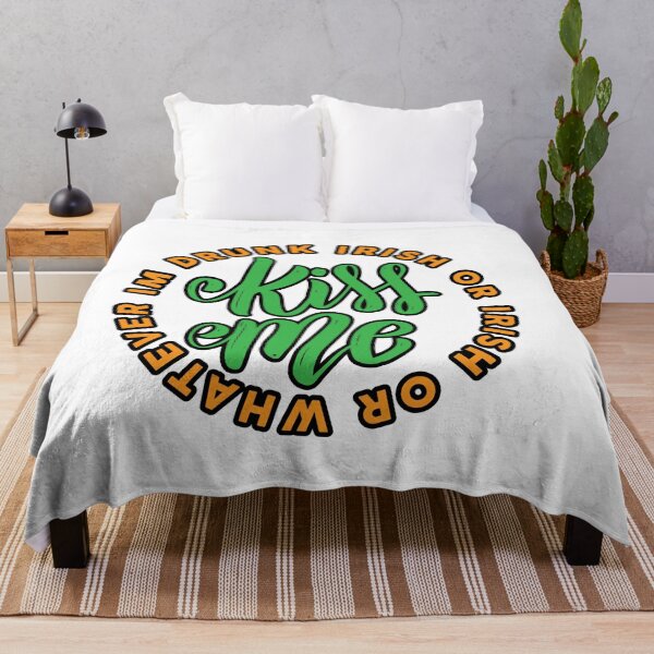 Item preview, Kiss Me I_m Drunk or Irish or Whatever St Patricks designed and sold by TheFlipRepublic.