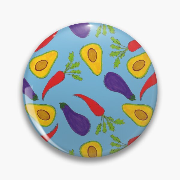 Item preview, Veggie Mix in Blue designed and sold by wolflenoa.
