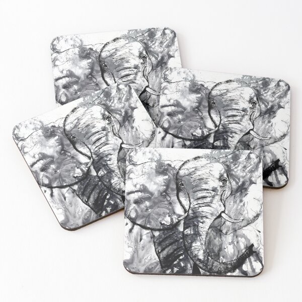 Item preview, Elephants dream in electric colors designed and sold by SRKFineArt.