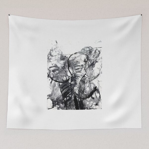 Item preview, Elephants dream in electric colors designed and sold by SRKFineArt.