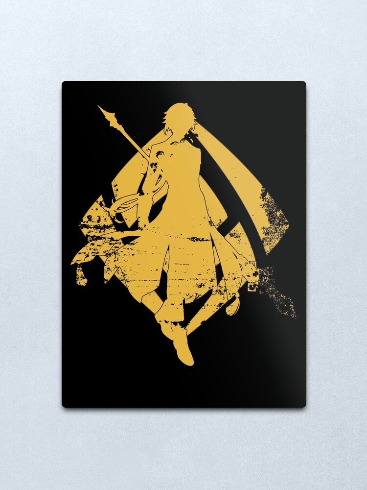 Genshin Impact Geo Character Zhongli Mihoyo Metal Print For Sale By Hiddencentral Redbubble