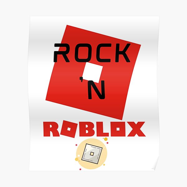 Roblox Rocks Posters Redbubble - roblox rock.com