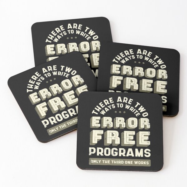 Item preview, Funny Programmer Error Free Programs Quote designed and sold by Piztees.