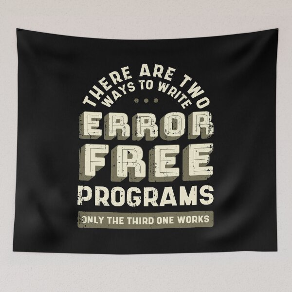 Item preview, Funny Programmer Error Free Programs Quote designed and sold by Piztees.