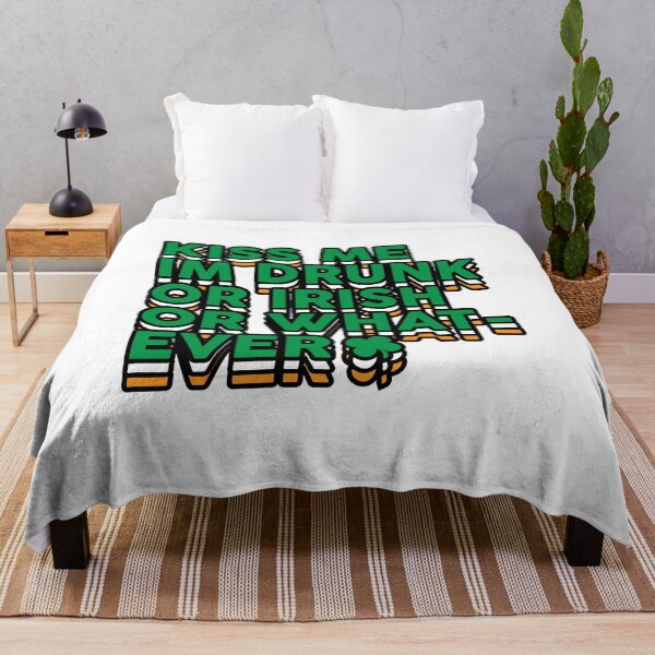 Item preview, Kiss Me I_m Drunk or Irish or Whatever St Patricks designed and sold by TheFlipRepublic.