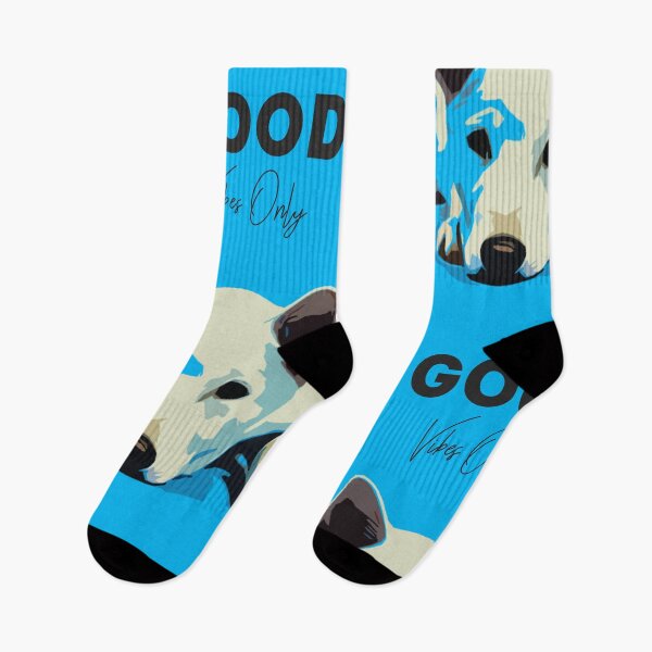 Aperçu de l'œuvre Good Vibes Only Aqua Blue Vintage Supreme créée et vendue par xWOO.