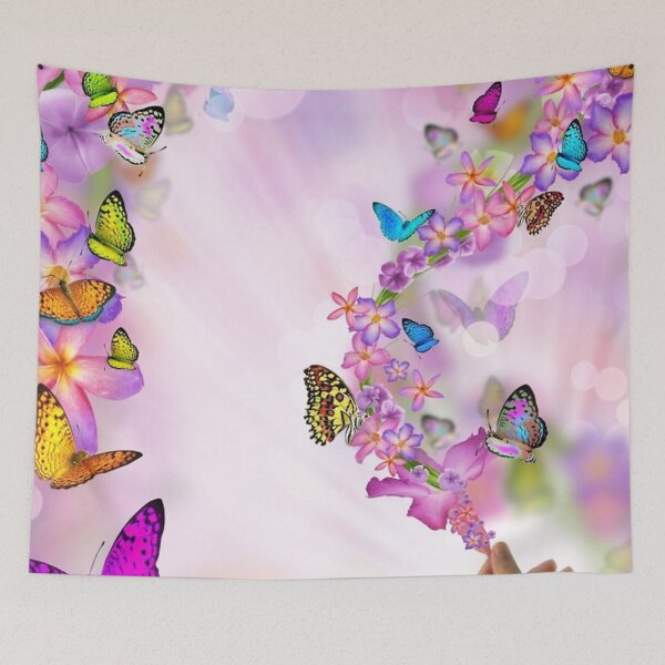Item preview, Purple Butterfly Floral Merchandise designed and sold by cindyfordyce.