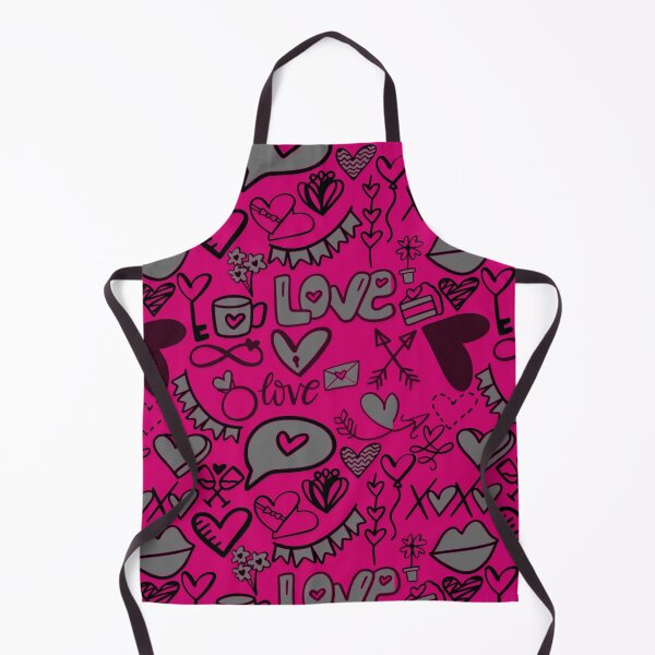 Item preview, Hot Pink & black hearts designed and sold by wildwhimsical.
