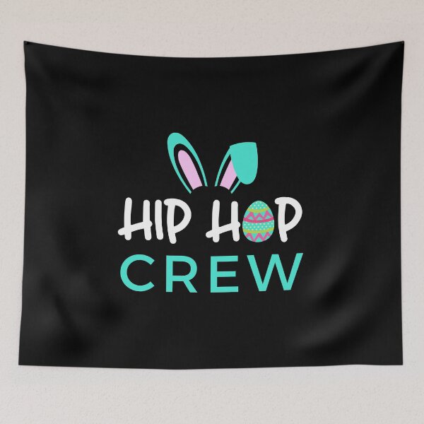 Artikelvorschau, Hip Hop Crew Sprichwort / Süße Osterhasenohren, Ei Grafikdesign entworfen und verkauft von CreatedByHeidi.