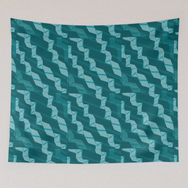 Item preview, Blue abstract perpective designed and sold by StrbArtDigitals.
