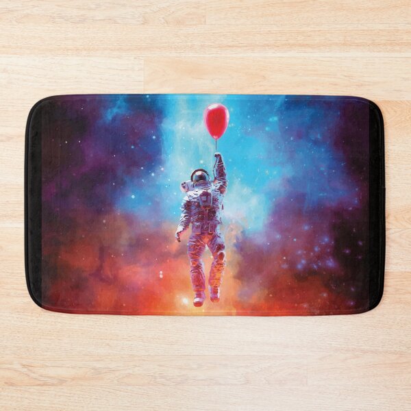 Item preview, Astronaut With Balloon Floating Into Space designed and sold by mouad naouiri.