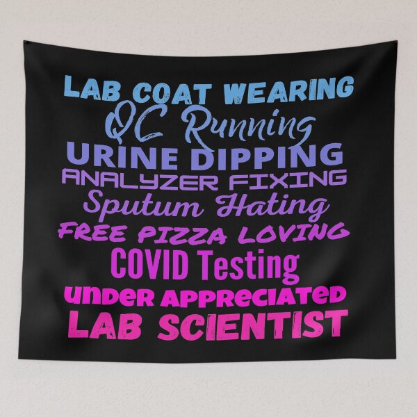 Item preview, FUNNY LAB SCIENTIST LAB COAT WEARING MEDICAL LABORATORY SCIENTIST  designed and sold by Hippiesole.